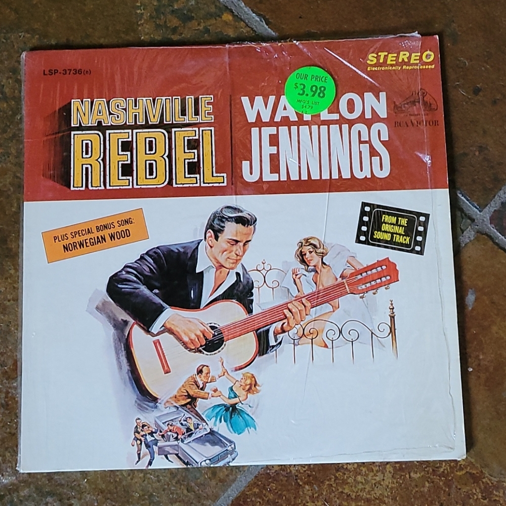 Vintage Original Waylon Jennings Nashville Rebel
